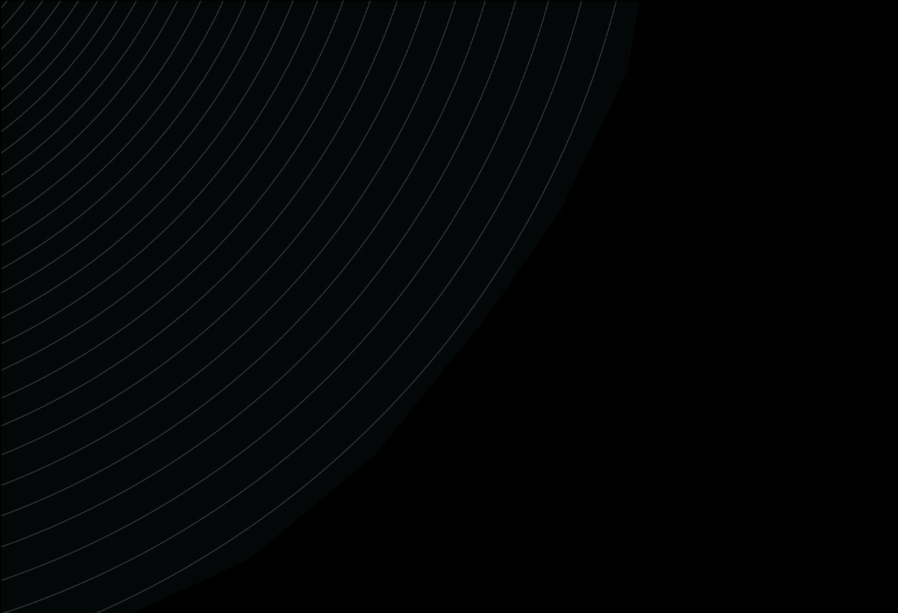 Abstract dark background with thin curved concentric lines forming a swirling pattern in black and dark teal tones, conveying depth and quiet reflection.